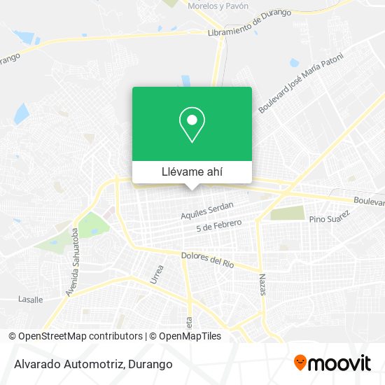 Mapa de Alvarado Automotriz