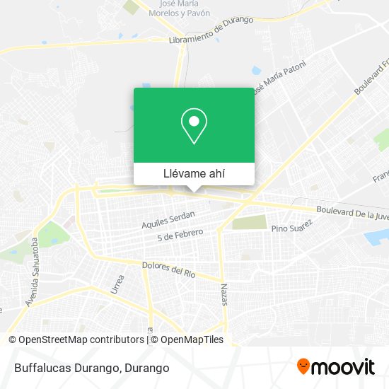 Mapa de Buffalucas Durango