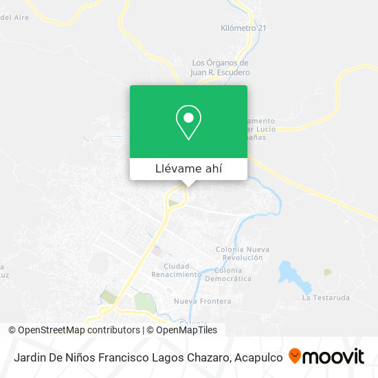 Mapa de Jardin De Niños Francisco Lagos Chazaro