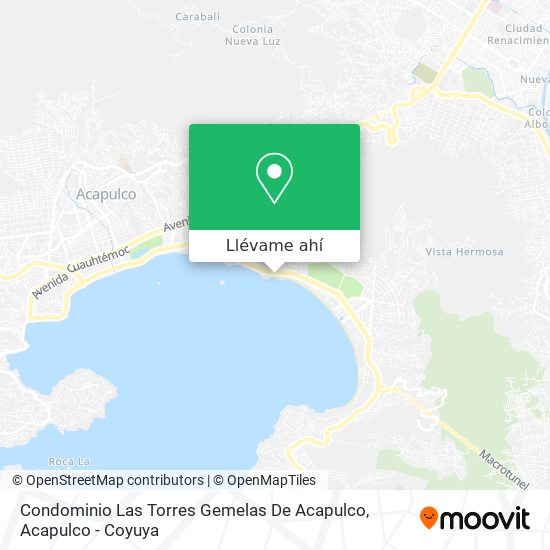 Mapa de Condominio Las Torres Gemelas De Acapulco