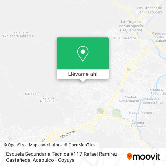 Mapa de Escuela Secundaria Técnica #117 Rafael Ramírez Castañeda