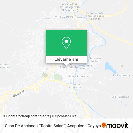 Mapa de Casa De Ancianos ""Rosita Salas""