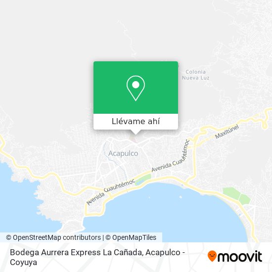 Mapa de Bodega Aurrera Express La Cañada