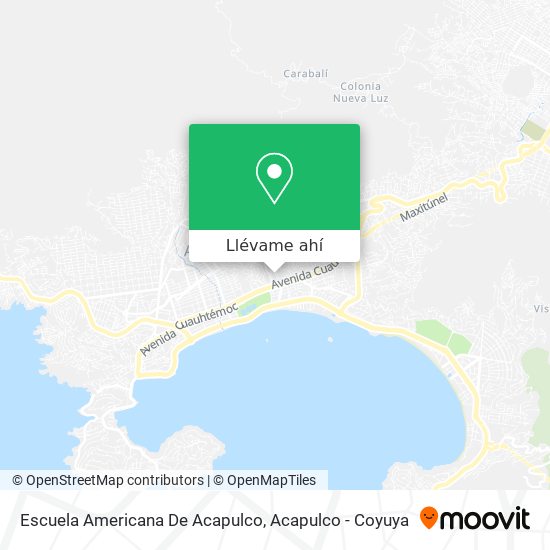 Mapa de Escuela Americana De Acapulco