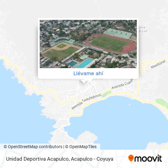 Mapa de Unidad Deportiva Acapulco