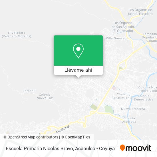 Mapa de Escuela Primaria Nicolás Bravo