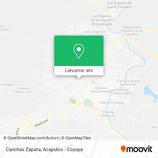 Mapa de Canchas Zapata