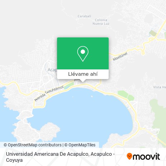 Mapa de Universidad Americana De Acapulco