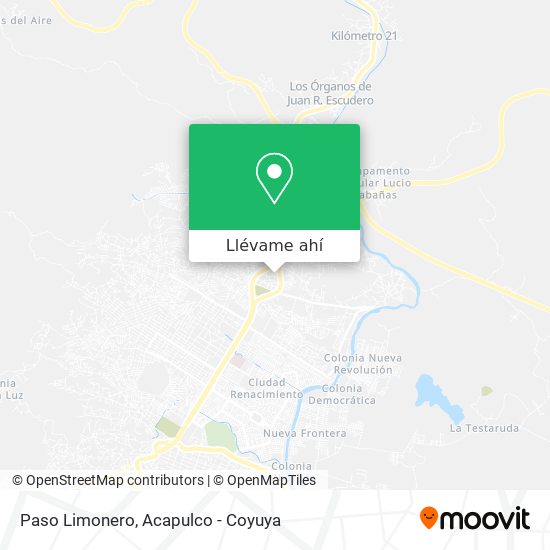 Mapa de Paso Limonero