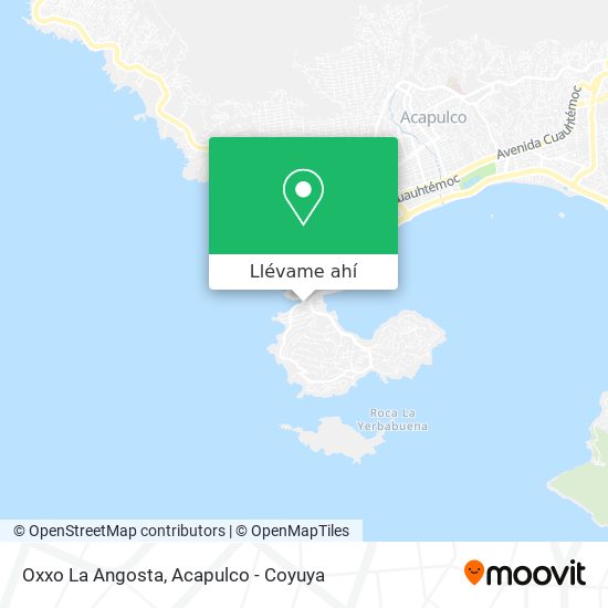 Mapa de Oxxo La Angosta