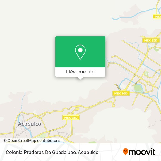 Mapa de Colonia Praderas De Guadalupe