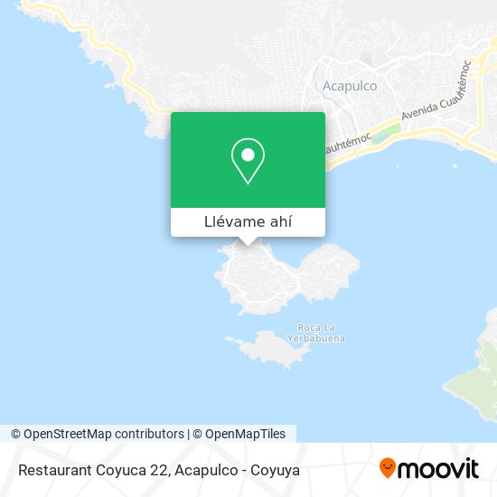 Mapa de Restaurant Coyuca 22
