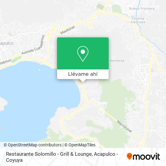 Mapa de Restaurante Solomillo - Grill & Lounge