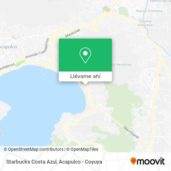 Mapa de Starbucks Costa Azul