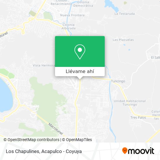 Mapa de Los Chapulines