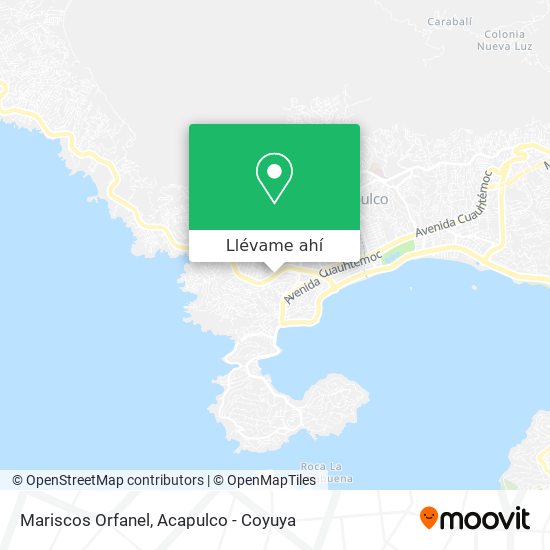 Mapa de Mariscos Orfanel
