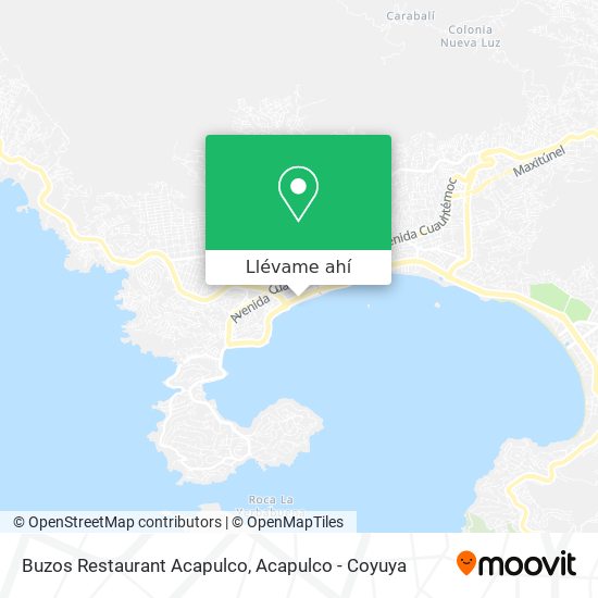 Mapa de Buzos Restaurant Acapulco