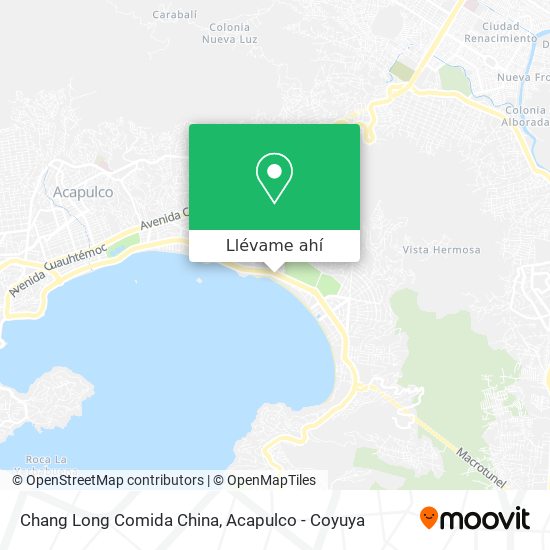 Mapa de Chang Long Comida China