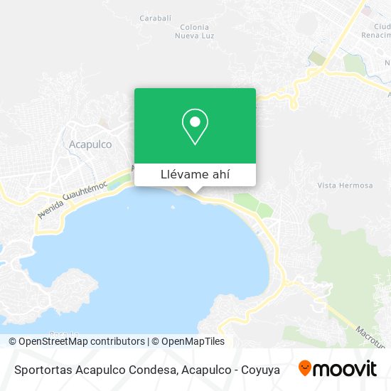 Mapa de Sportortas Acapulco Condesa