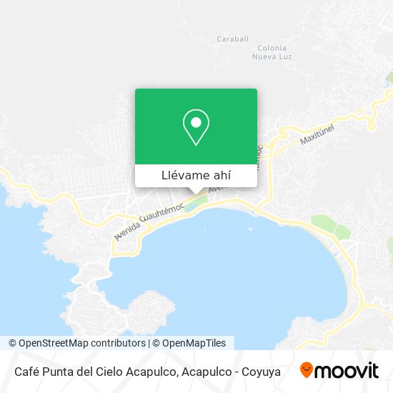 Mapa de Café Punta del Cielo Acapulco