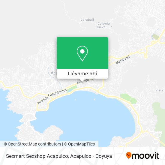 Mapa de Sexmart Sexshop Acapulco