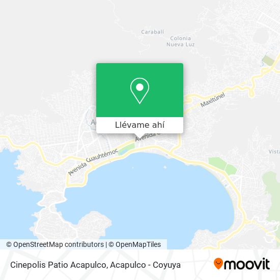 Mapa de Cinepolis Patio Acapulco