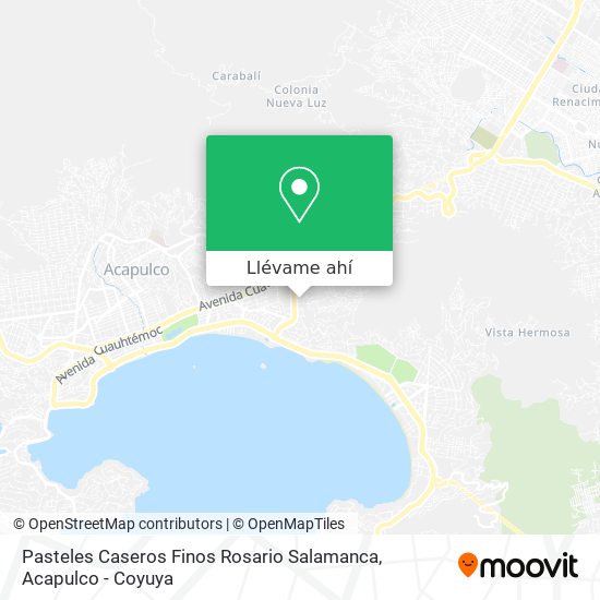 Mapa de Pasteles Caseros Finos Rosario Salamanca