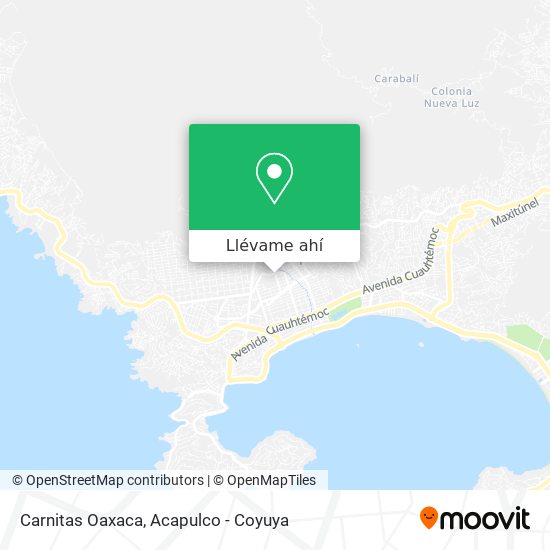 Mapa de Carnitas Oaxaca