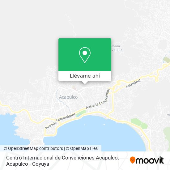 Mapa de Centro Internacional de Convenciones Acapulco