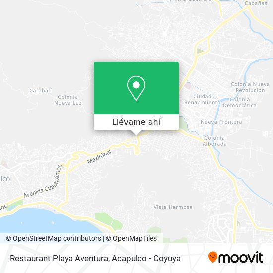 Mapa de Restaurant Playa Aventura
