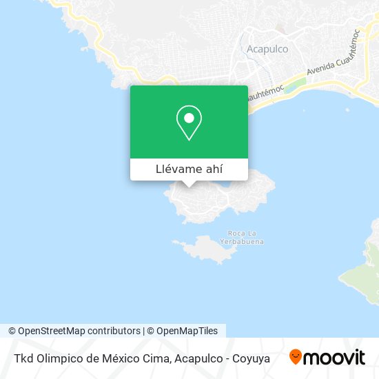 Mapa de Tkd Olimpico de México Cima