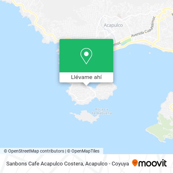 Mapa de Sanbons Cafe Acapulco Costera