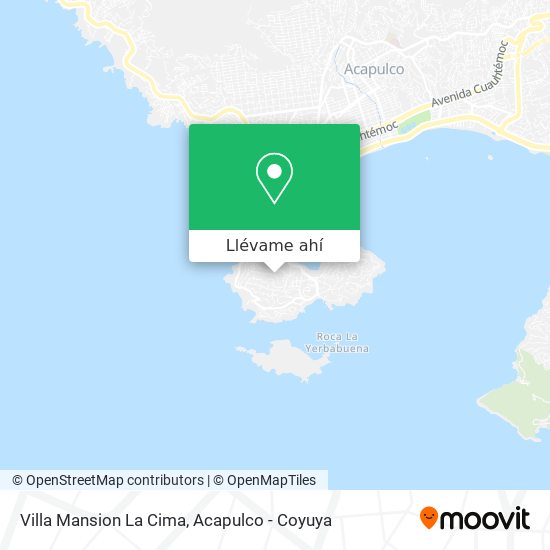 Mapa de Villa Mansion La Cima
