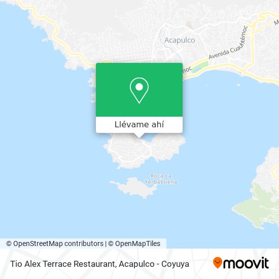 Mapa de Tio Alex Terrace Restaurant