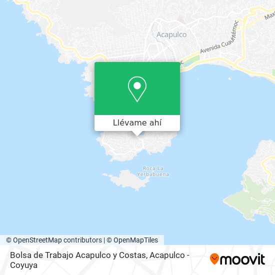 Mapa de Bolsa de Trabajo Acapulco y Costas