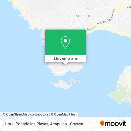Mapa de Hotel Posada las Playas