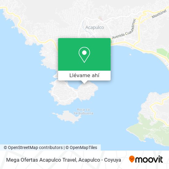 Mapa de Mega Ofertas Acapulco Travel