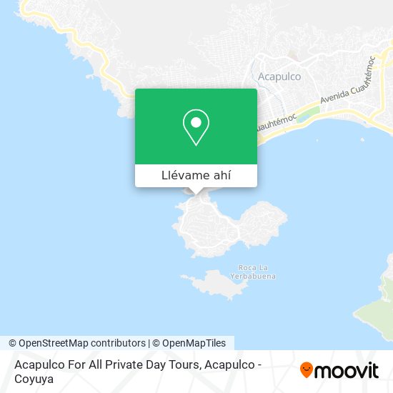 Mapa de Acapulco For All Private Day Tours