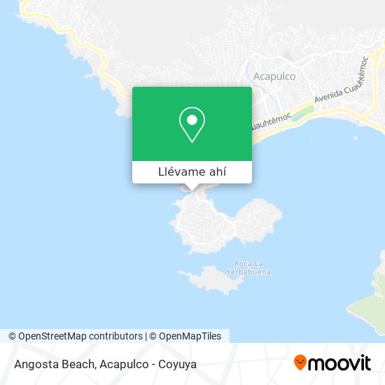 Mapa de Angosta Beach