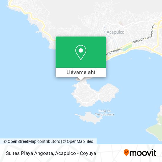 Mapa de Suites Playa Angosta