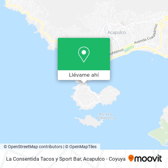Mapa de La Consentida Tacos y Sport Bar