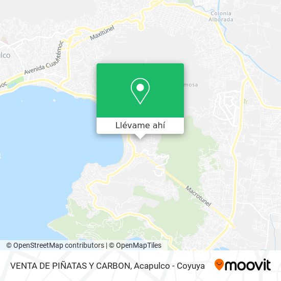 Mapa de VENTA DE PIÑATAS Y CARBON