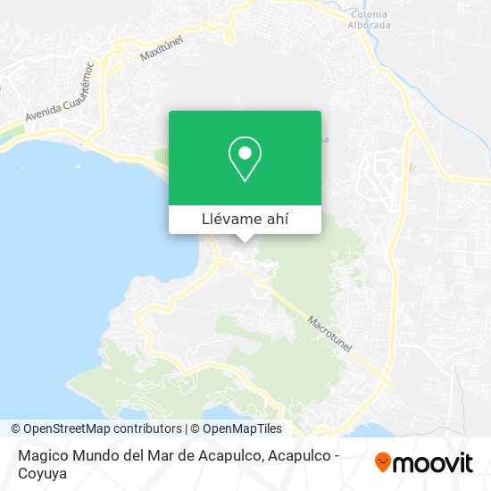 Mapa de Magico Mundo del Mar de Acapulco