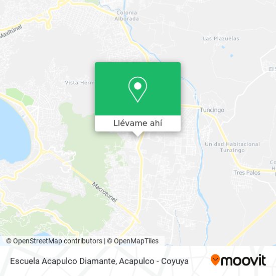 Mapa de Escuela Acapulco Diamante