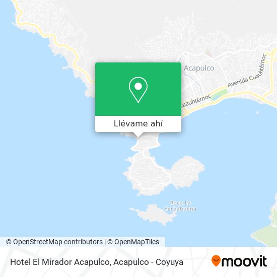 Mapa de Hotel El Mirador Acapulco