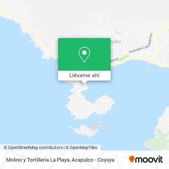 Mapa de Molino y Tortilleria La Playa
