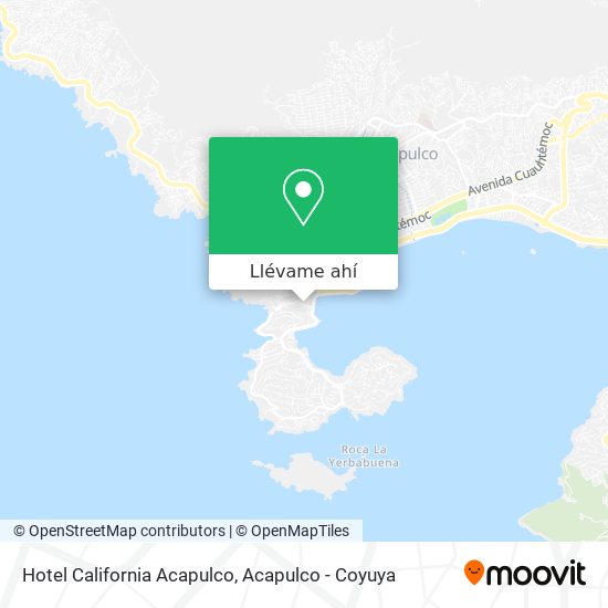 Mapa de Hotel California Acapulco