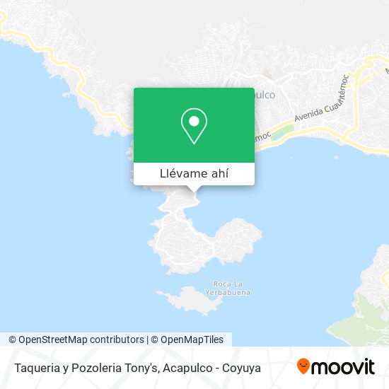 Mapa de Taqueria y Pozoleria Tony's