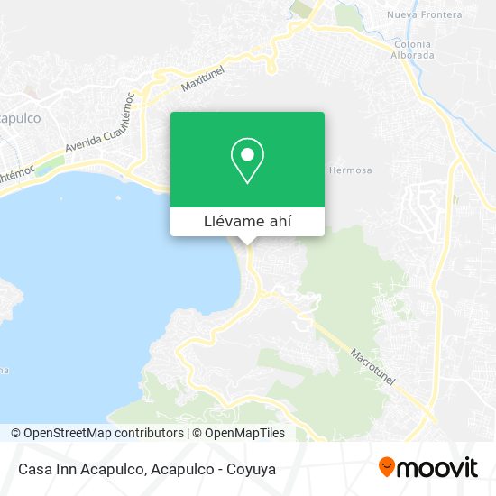 Mapa de Casa Inn Acapulco