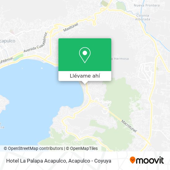 Mapa de Hotel La Palapa Acapulco